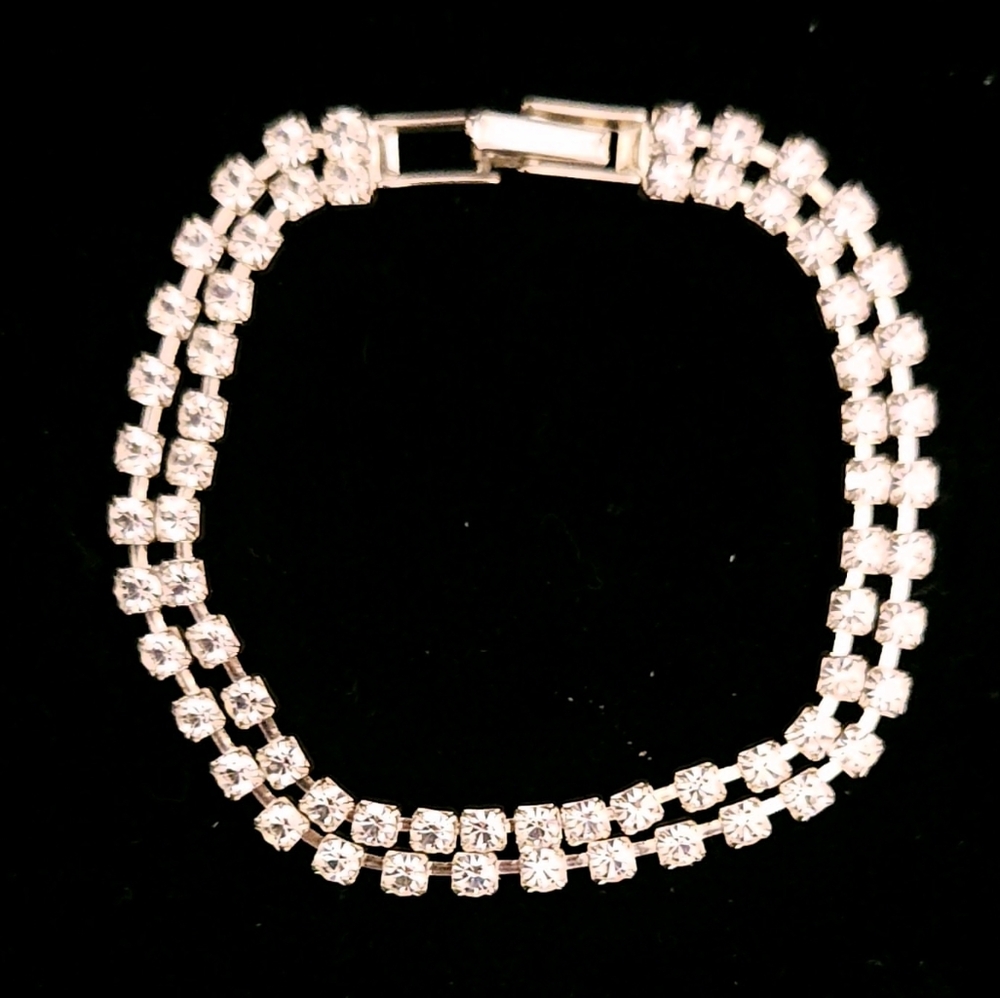 Vintage Costume Crystal Tennis Bracelet